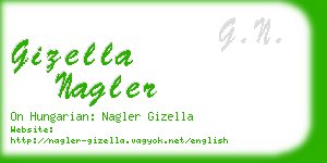 gizella nagler business card